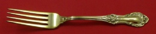 Wild Rose Vermeil By International Sterling Silver Regular Fork 7 1/4" Flatware