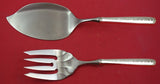 Rambler Rose by Towle Sterling Silver Salmon Serving Set Fish Custom Made