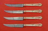 George II by Watson Sterling Silver Steak Knife Set 4pc HHWS Custom Made 8 1/2"