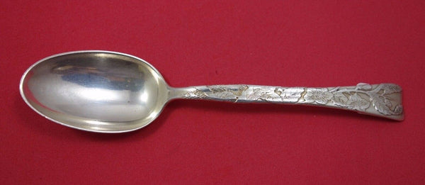 Lap Over Edge Acid Etched by Tiffany & Co. Sterling Silver Teaspoon Tea Plant 6"