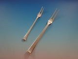 Kongo #32 by Evald Nielsen Danish 830 Silver Flatware Set Art Deco 78 Pcs Rare