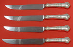 Baronial Old by Gorham Sterling Silver Steak Knife Set 4pc Texas Sized Custom