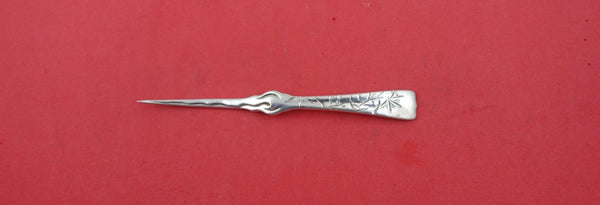 Lap Over Edge Acid Etched by Tiffany and Co Sterling Nut Pick floral motif 5"