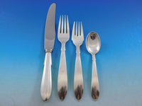 Stromlinie by A. Dragsted Danish Sterling Silver Flatware Set Service 85 pieces