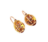 14k Yellow and Rose Gold Victorian Earrings (#J4908)
