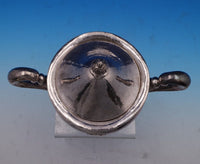 Lebolt Sterling Silver Tea Set 6pc Hand Hammered Applied "SSD" Monogram (#8010)