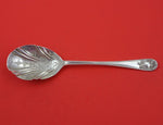 Josiah Williams and Co English Victorian Sterling Silver Preserve Spoon Fluted