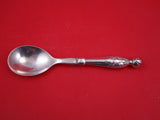 Ornamental #159 By Georg Jensen Sterling Berry Spoon w/ sculptural handle 8 3/4"