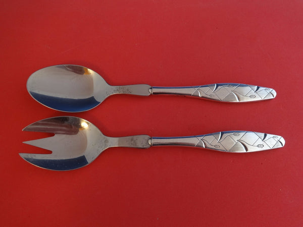 Diamant aka Diamond by A. Dragsted Sterling Silver Salad Set 2pc HHWS 8 1/2"