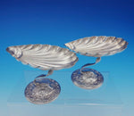 Durgin-Gorham Sterling Silver Compote Pair Raised Shell Bowl and Dolphin (#3552)