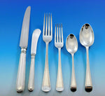Feather Edge by CJ Vander Sterling Silver Flatware Set 12 Service Dinner 76 pcs