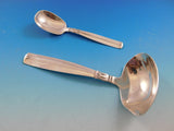 Lotus by Sorensen Danish Sterling silver Flatware Set 12 Service 102 pcs Dinner