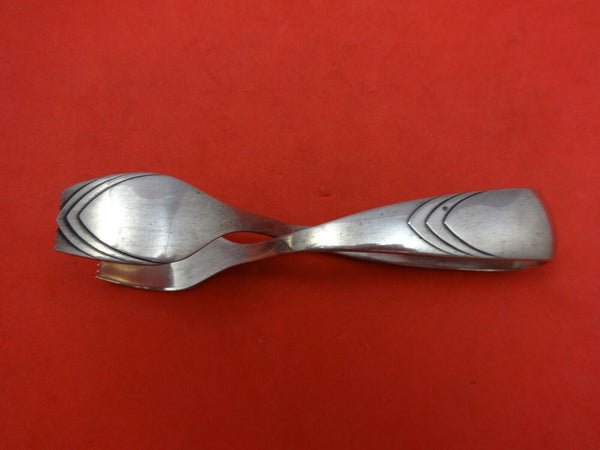 International Sterling Silver Sugar Tong #52 Modernism Large 4 3/4"