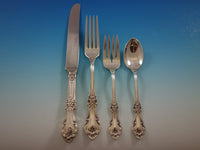 Wild Rose by International Sterling Silver Flatware Set for 6 Service 30 Pcs