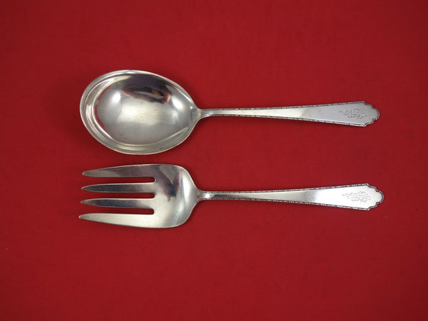 William and Mary by Lunt Sterling Silver Salad Serving Set AS 2pc