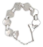 Sterling Kalo Ribbed Eight Link Bracelet Handwrought by Bjarne Axness (#J6840)