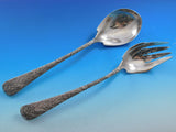Antique Custom Engraved by Tiffany Sterling Silver Flatware Set Service 62 pcs
