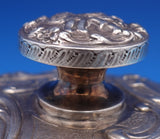Louis XV Sterling Silver Powder Puff Vanity Base Cupids c1890 Rare Huge (#8376)