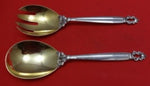 Acorn by Georg Jensen Sterling Silver Salad Serving Set 2pc FH AS GW Rounded 9"