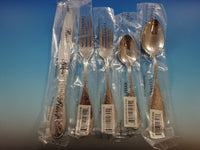 Japanese Bird Audubon by Ricci Stainless Steel Flatware Set 4 Service 20 pc New