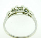 Vintage 14k White Gold Genuine Natural Diamond Ring .40cts (#J874)