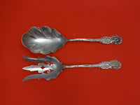 La Reine by Reed & Barton Sterling Silver Salad Serving Set 2pc Fork Pcd 9 1/4"