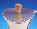 Michelsen Sterling Silver with Wood Coffee Pot 7 1/2" x 4 5/8" x 8" (#5130)