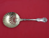Imperial Queen by Whiting Sterling Silver Pea Spoon GW with Pierced Shell 8 3/4"