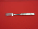 Lap Over Edge Acid Etched by Tiffany & Co Sterling Fruit Fork w/ flowers HHAS 7"