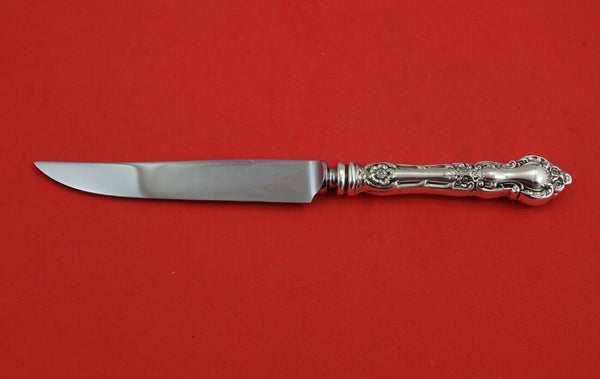 Meadow Rose by Wallace Sterling Silver Steak Knife original 9" Not Beveled Blade