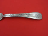 Lap Over Edge Acid Etched By Tiffany Sterling Regular Fork w/ dandelion  7"