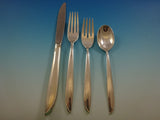 Silver Rhythm International Sterling Silver Flatware Set Service Midcentury Mod