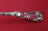 Sterling Silver Punch Ladle Bright-Cut with Daisy in Bowl 6.7 ozt. 14" Serving
