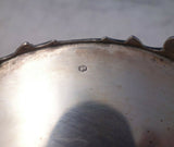 Dutch .835 Silver Candy Dish Footed w/ Handles Cast Pierced Flowers #200 (#6032)