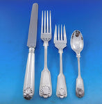 Fiddle Thread & Shell by CJ Vander Sterling Silver Flatware Set 8 Service 32 pcs