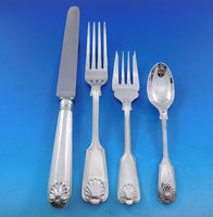 Fiddle Thread & Shell by CJ Vander Sterling Silver Flatware Set 8 Service 32 pcs
