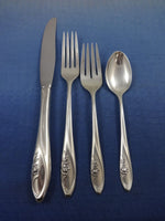 Sculptured Rose by Towle Sterling Silver Flatware Set For 12 Service 65 Pieces