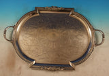 English Silver on Copper Tea Set 6pc 3-D Melon Finials w/ Family Crest (#9277)
