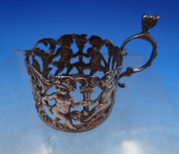 W. Mammatt and Son English Estate Sterling Silver Cup Holder w/Glass Liner #6958