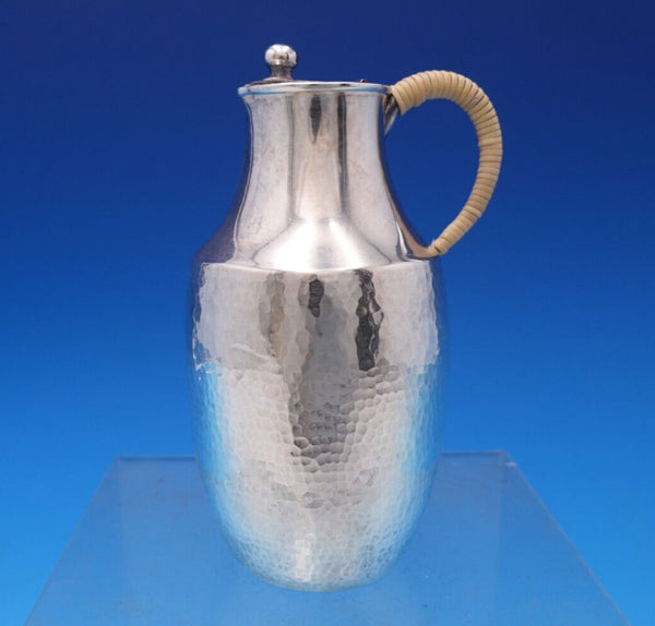 Chinese Sterling Silver Cream Pitcher Hand Hammered 4 1/2" x 2 3/4" (#7602)