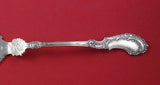 Dutch Sterling Silver Fish Server Pierced Bright-Cut w/ Daisies c. 1886 11/7/8"