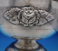 Aztec Rose by Ballesteros Mexican Sterling Silver Centerpiece Bowl (#6754)