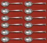 Romance of the Sea by Wallace Sterling Silver Cream Soup Spoon Set 12 pcs 6"