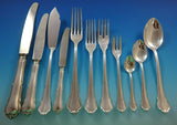 Chippendale by HB Hammer German 800 Silver Flatware Set For 12 Service 140 Pcs