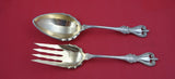 Old Colonial by Towle Sterling Silver Salad Serving Set GW AS  9 1/4"