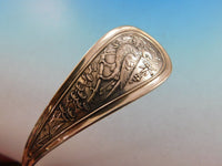 Bird by Wendt Sterling Silver Oyster Ladle Hooded Hood Gold Washed 10 1/2"