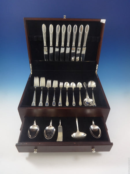 Trousseau by International Sterling Silver Flatware Service Set Dinner 53 Pieces