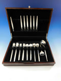 Trenza by Celsa Mexico Sterling Silver Flatware Set Service Mid Century Modern