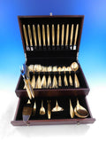 Kopenhagen Gold by Wmf 800 Silver Flatware Service 12 Dinner Set 65 Pcs Modern