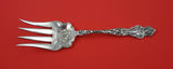 Irian by Wallace Sterling Silver Salad Serving Fork AS 9" Heirloom Silverware